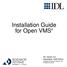 Installation Guide for Open VMS