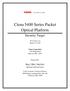 Ciena 5400 Series Packet Optical Platform