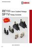 RF1V Force Guided Relays SF1V Relay Sockets
