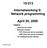 Internetworking II: Network programming. April 20, 2000