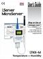 User s Guide. Temperature + Humidity. Shop on line at. omega.com   For Latest Product Manuals omegamanual.