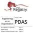 PDAS. Registering as an Organization. January 1, How to Register as an Organization. Page 1-2. Pages 3-8. Entering Training