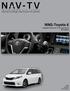 NNG-Toyota 6. Navigation interface for Toyota Sienna NTV-KIT625 BHM 11/02/15 NTV-DOC237