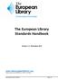 The European Library Standards Handbook