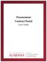Procurement Contract Portal. User Guide