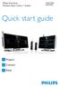 Philips Streamium Wireless Music Center + Station WACS7500 WAS7500. Quick start guide. Prepare. Connect. Enjoy