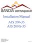 Installation Manual AIS AIS 200A-35