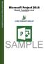 Microsoft Project 2016 Foundation. Microsoft Project 2016 Manual - Foundation Level North American Edition SAMPLE