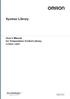 Sysmac Library. User s Manual for Temperature Control Library SYSMAC-XR007 W551-E1-03