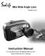 Mini Wide Angle Lens. (Item# SL973) Instruction Manual. For use with SeaLife ReefMaster Mini (SL320) and ECOshot (SL321) cameras