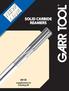 091R supplement to Catalog 09 SOLID CARBIDE REAMERS