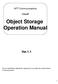 Object Storage Operation Manual