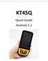 KT45Q. Quick Guide Android 5.1