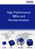 High Performance IMUs and Accelerometers