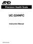 Precision Health Scale UC-324NFC Instruction Manual