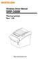Windows Driver Manual SRP-350III Thermal printer Rev. 1.00