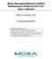 Moxa Managed Ethernet Switch Redundancy Protocol (UI 2.0) User s Manual