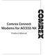 Comrex Connect Modems for ACCESS NX. Product Manual