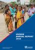 UNISDR ANNUAL REPORT In support of the Sendai Framework for Disaster Risk Reduction