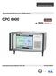 Operating Instructions CPC Automated Pressure Calibrator CPC 6000