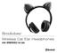 Wireless Cat Ear Headphones WITH REMOVABLE CAT EARS