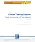 Online Testing System