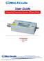 User Guide. Integrated Frequency Counter & Power Meter. FCPM-6000RC MHz 50 Ω
