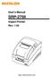 User's Manual SRP-275II. Impact Printer Rev