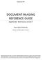 DOCUMENT IMAGING REFERENCE GUIDE