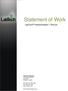 Statement of Work. LabTech Implementation Bronze. LabTech Software 4110 George Road Suite 200 Tampa, FL 33634