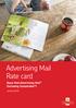 Advertising Mail Rate card