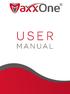 USER MANUAL. (Front Cover)