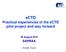 ectd Practical experiences of the ectd pilot project and way forward