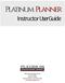 Platinum Planner. Instructor User Guide