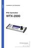 English. Installation and Operation. PTZ Controller WTX Rev /