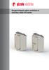 Hinged-shaped safety switches in stainless steel, HX series