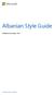 Albanian Style Guide. Published: December, Microsoft Albanian Style Guide