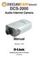 DCS Manual. Audio Internet Camera. Version Building Networks for People (10/04/04)