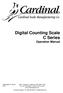 Digital Counting Scale C Series Operation Manual