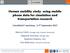 Human mobility study: using mobile phone data for simulation and transportation research