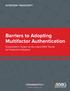 INTERVIEW TRANSCRIPT Barriers to Adopting Multifactor Authentication