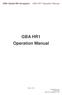 GBA HR1 Operation Manual