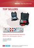 TOP SELLERS. Safety and functional test devices. VDE / DGUV Regulation 3 (BGV A3)