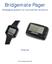 Bridgemate Pager. Messaging system for tournament directors. Manual Bridge Systems BV