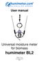 User manual. Universal moisture meter for biomass. humimeter BL2