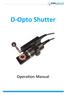 D-Opto Shutter Operation Manual