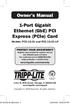 Owner s Manual. 1-Port Gigabit Ethernet (GbE) PCI Express (PCIe) Card