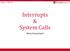Interrupts & System Calls