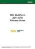 SDL MultiTerm 2011 SP2 Release Notes