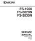 FS-1920 FS-3820N FS-3830N SERVICE MANUAL